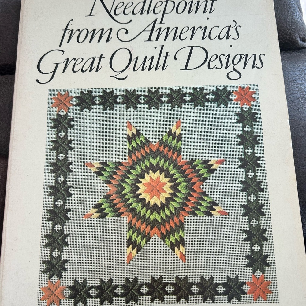 4/$50 Needlepoint from America's Great Quilt Designs - Quilted Star Needlepoint